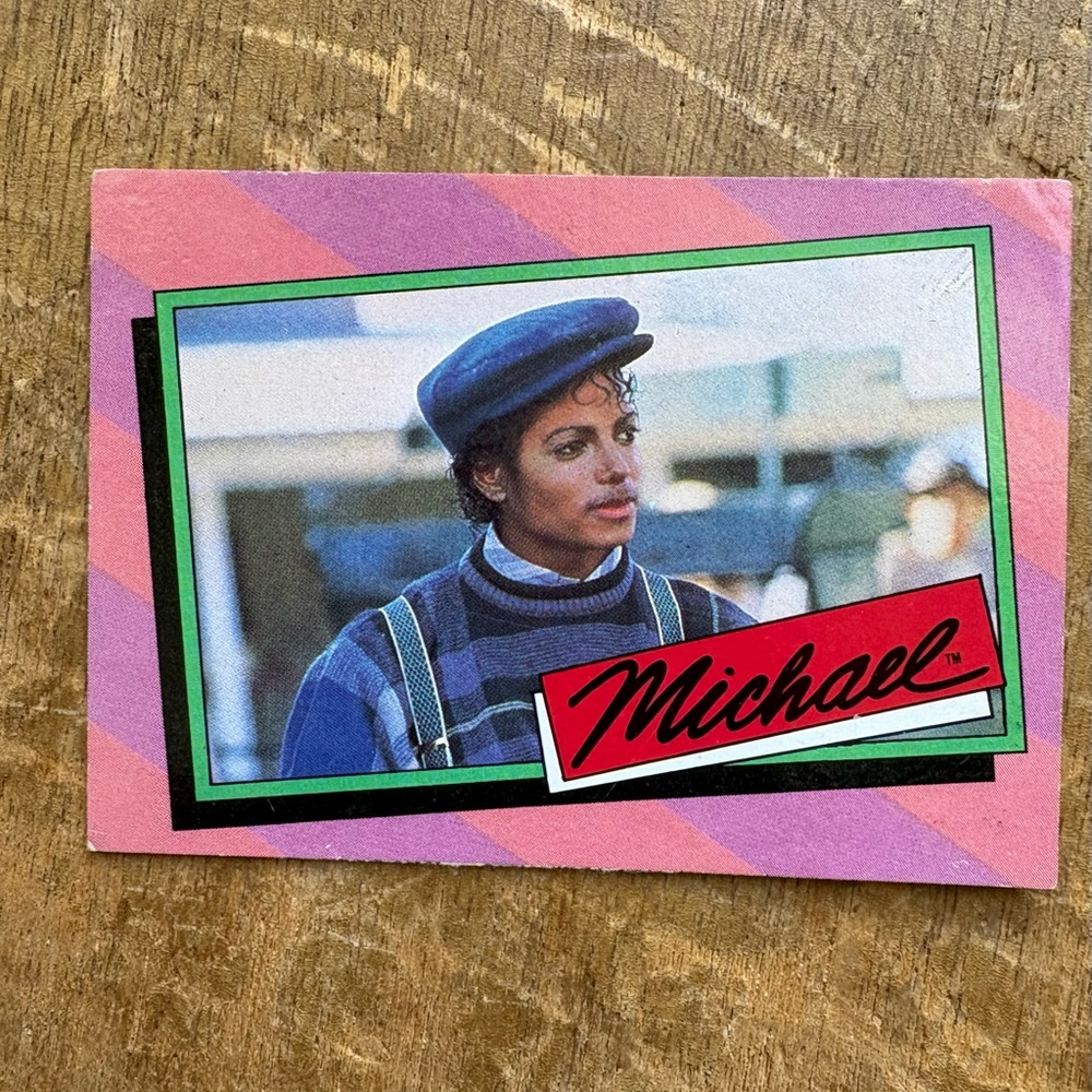 Michael Jackson Trading Card 1984